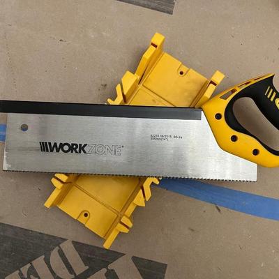 Workzone 14-inch back saw and miter box set
