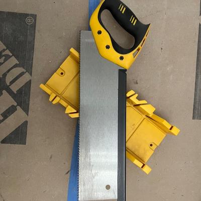 Workzone 14-inch back saw and miter box set