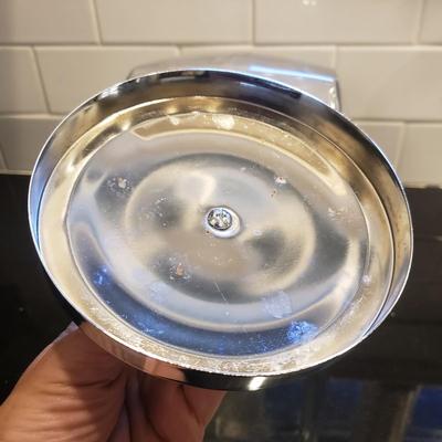 Two Clear Glass Cookie Jars (K-KD)