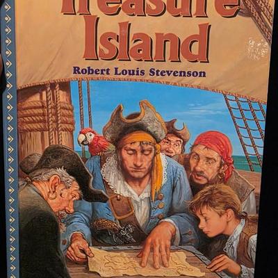Treasure Island, Treasury of Illustrated Classics, Vintage Hardcover by Robert Louis Stevenson