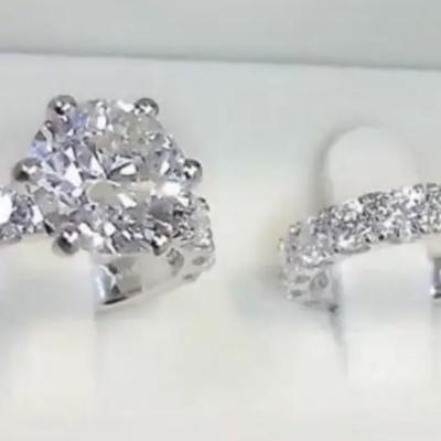 Synthetic Zirconia Ring Set