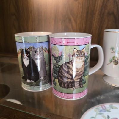 Cat ceramic mugs