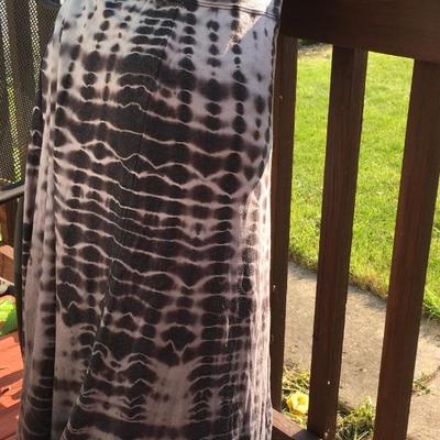 Hard tail black and gray maxi skirt