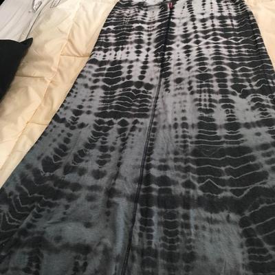 Hard tail black and gray maxi skirt