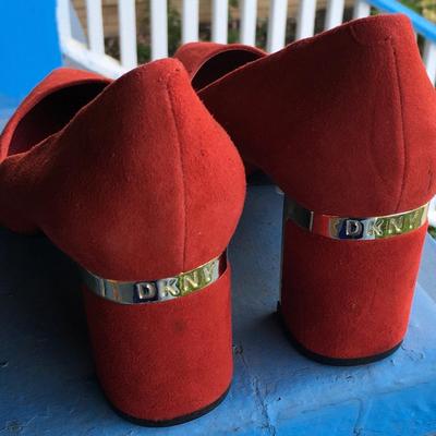 DKNY bold red heels