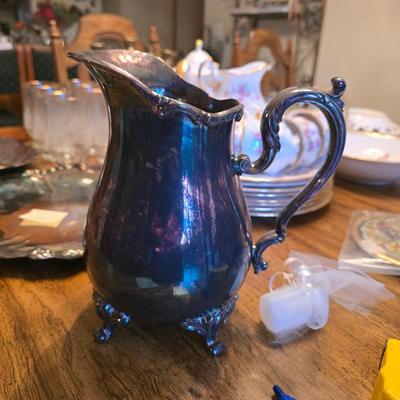 Silver pitcher