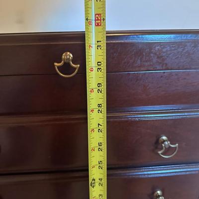 Wood Silverware/Jewelry Chest on Stand