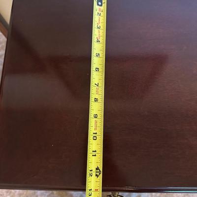 Wood Silverware/Jewelry Chest on Stand