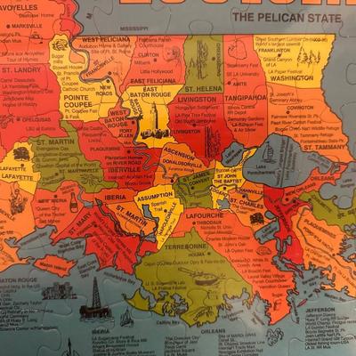 1988 Louisiana Map Puzzle – Sealed