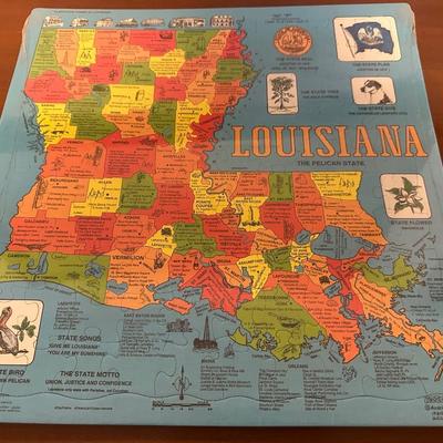 1988 Louisiana Map Puzzle – Sealed
