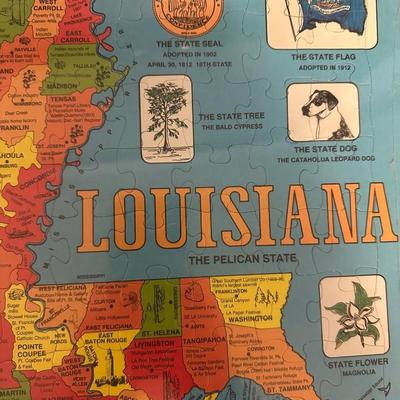 1988 Louisiana Map Puzzle – Sealed