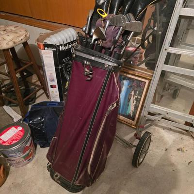 Vintage golf clubs