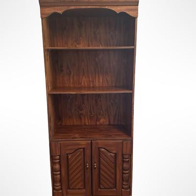 Tall Bookcase with Lower Cabinet