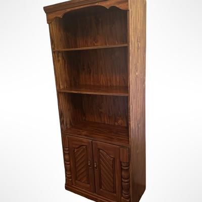 Tall Bookcase with Lower Cabinet