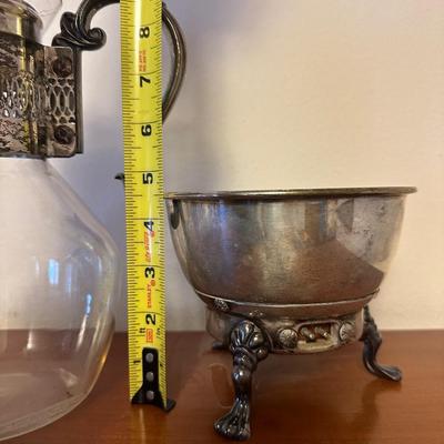 Vintage Glass Coffee Carafe with Stand & Warmer