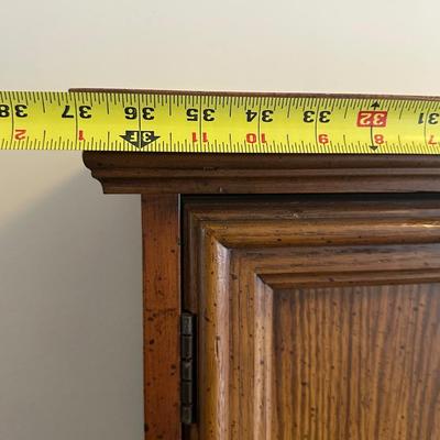Vintage Bassett Double-Door Storage Cabinet with Lower Drawer