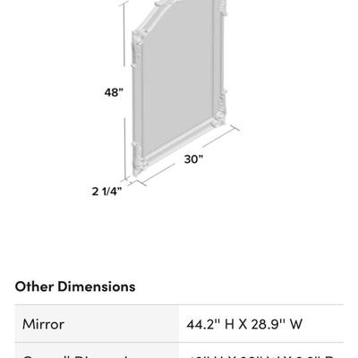 Imonie Engineered Wood Flat Wall Mirror