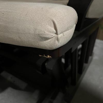 Glider chair and ottoman set