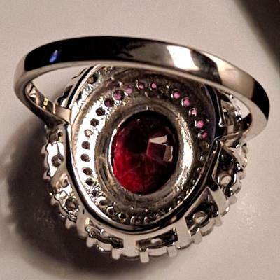 Sterling Silver GIA CERTIFIED LAB GROWN RUBY & SAPPHIRE $1000