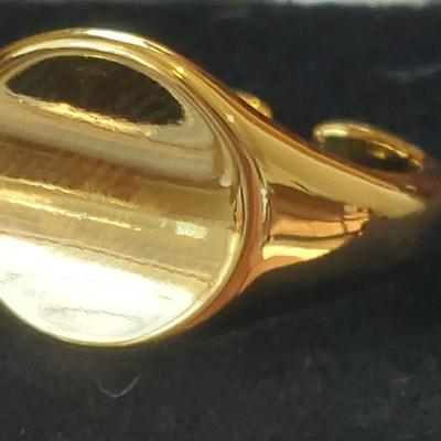 18kt Gold Overlay sterling silver Ring