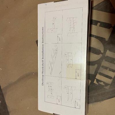 Ulrikco expandable desktop bookshelf and desk organizer shelf.