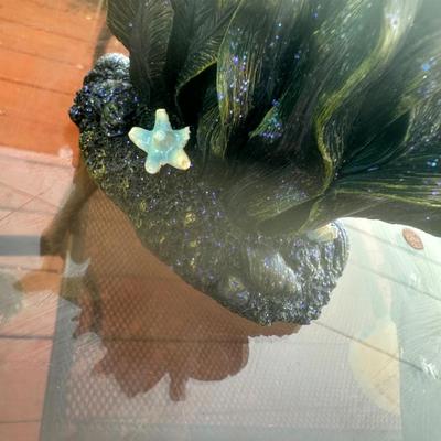 SEAWORLD DOUBLE WHALE RESIN STATUE FIGURINE ORCA KILLER WHALE SHAMU