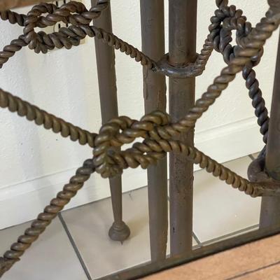 Sale Photo Thumbnail #54: Very heavy iron accent tables 
Beautiful condition