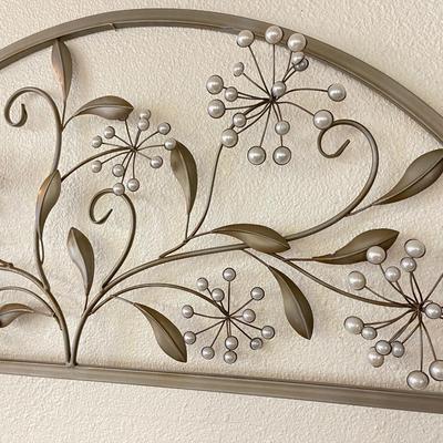 Sale Photo Thumbnail #92: Stunning metal floral decor