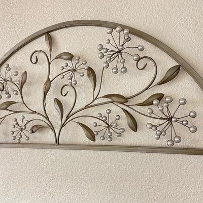 Sale Photo Thumbnail #93: Stunning metal floral decor