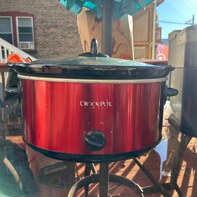 Crock-Pot 7 Quart Capacity Food Slow Cooker Home Cooking Kitchen Appliance, Red