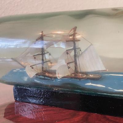 Sale Photo Thumbnail #101: Cool decor ship in a bottle!