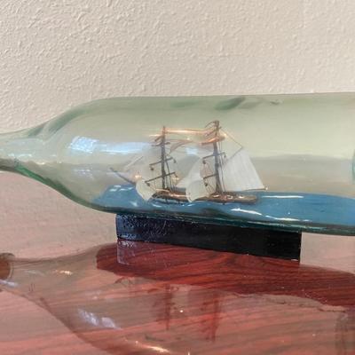 Sale Photo Thumbnail #100: Cool decor ship in a bottle!
