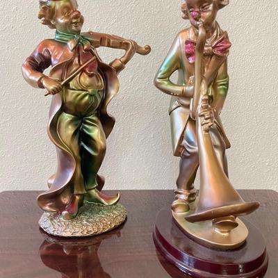 Sale Photo Thumbnail #106: Beautiful pair of musical clowns