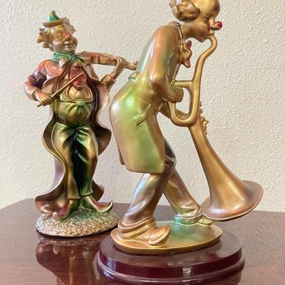 Sale Photo Thumbnail #104: Beautiful pair of musical clowns