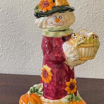 Sale Photo Thumbnail #107: Cute little fall ceramic scarecrow decor