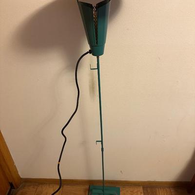 Mid-Century Modern Atomic-Style Floor Lamp with Saucer Shade