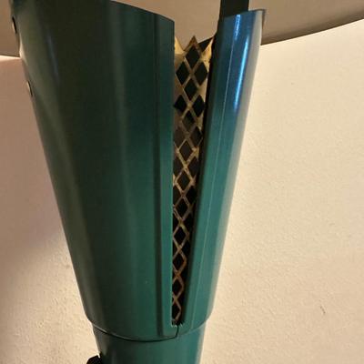 Mid-Century Modern Atomic-Style Floor Lamp with Saucer Shade