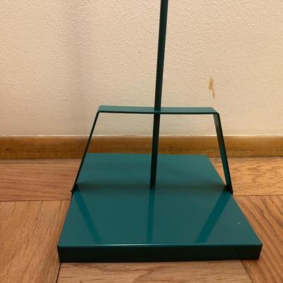 Mid-Century Modern Atomic-Style Floor Lamp with Saucer Shade