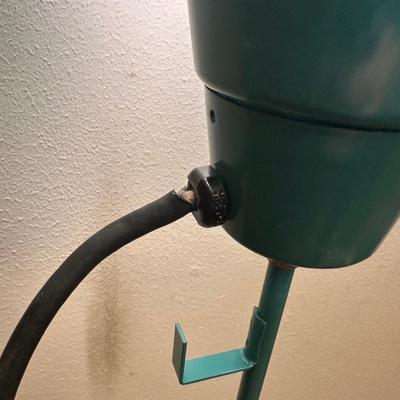 Mid-Century Modern Atomic-Style Floor Lamp with Saucer Shade