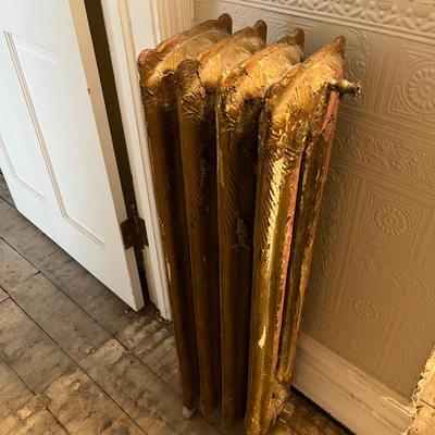 Victorian Era Antique Small cast-iron radiator used for heating