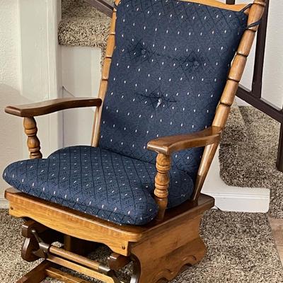 Sale Photo Thumbnail #143: Absolute pristine rocking chair with footstool