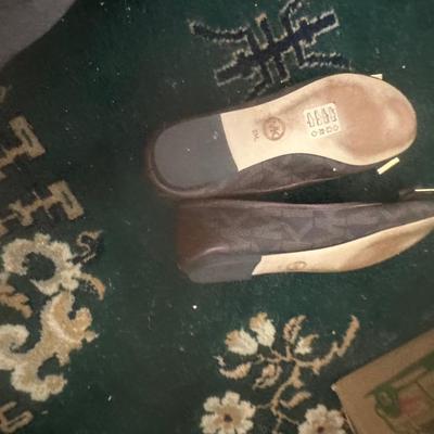 Brown Michael Michael Kors Kiera Signature ballet flats