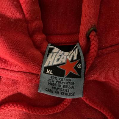 Red top heavy sweater