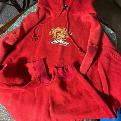 Red top heavy sweater