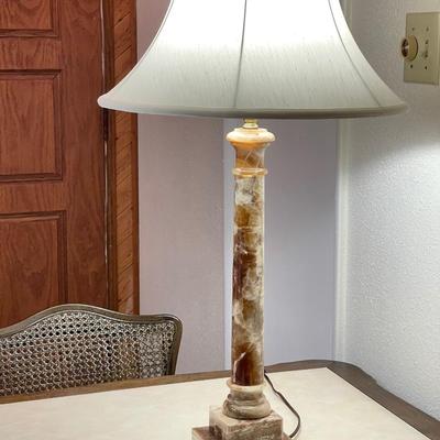 Sale Photo Thumbnail #162: Beautiful polished stone lamp