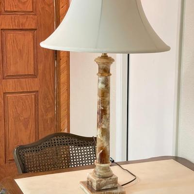 Sale Photo Thumbnail #161: Beautiful polished stone lamp