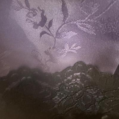 Vintage Roberta purple with black lace trim