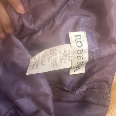 Vintage Roberta purple with black lace trim