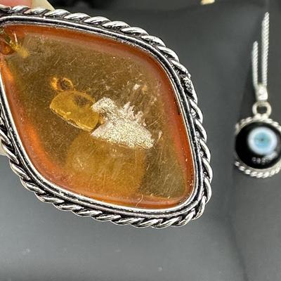 Mix Jewelry Lot Includes Turquoise Necklace, Lava Rock Bracelets, Stud Earrings, And More