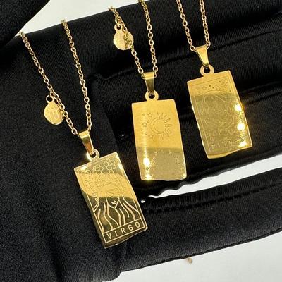 9 Pieces Birth Months Zodiac Collection Necklaces Mix Lot